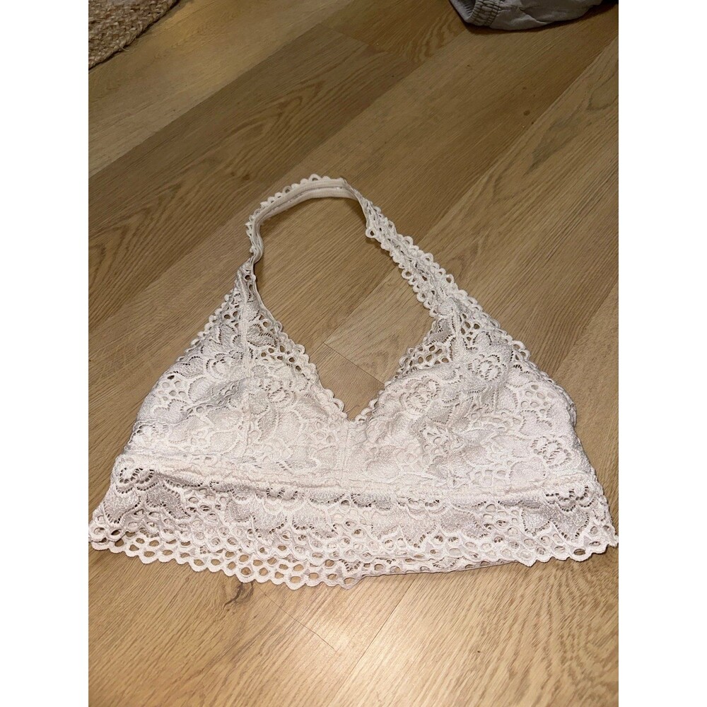 Aerie white halter bralette